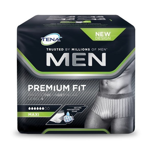 TENA MEN Level 4 Premium Fit Protective Underwear Gr. L, 4 x 10 Stk.