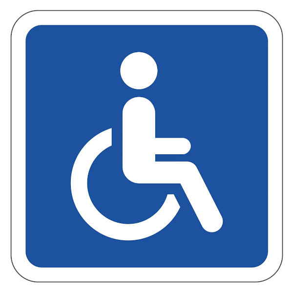Rollstuhlzeichen Magnetkleber Behindertenfahrzeug