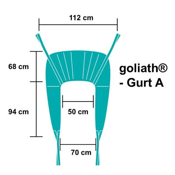 AKS Schwerlastgurt A für Goliath Patientenlifter
