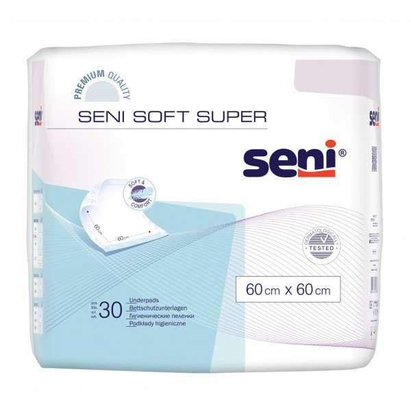 Seni Soft Super Krankenunterlagen 60 x 60 cm
