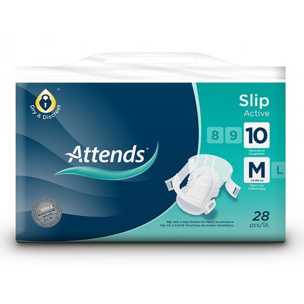 Attends Slip Active 10 Medium